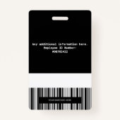 Personalisiertes geimpftes Zuhause Health Aide ID Ausweis (Rückseite)