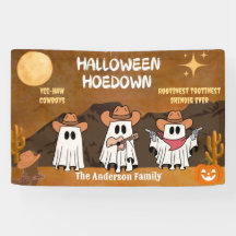 Personalisiertes Geister-Cowboy-Halloween-Hoedown