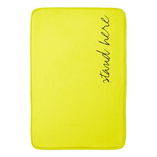 Personalisiertes Gelb Badematte (Vorderseite Vertikal)