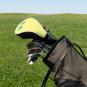 Personalisiertes Gelb Mit Monogramm Golf Headcover (In SItu)