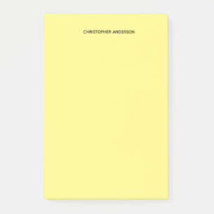 Personalisiertes Gelb Post-it Klebezettel