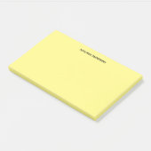 Personalisiertes Gelb Post-it Klebezettel (angewinkelt)