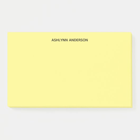 Personalisiertes Gelb Post-it Klebezettel (Vorderseite)