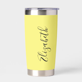 Personalisiertes Gelb Thermobecher