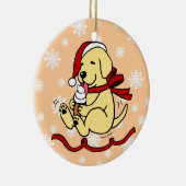 Personalisiertes gelbes keramikornament (Rechts)