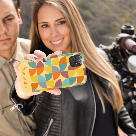 Personalisiertes Gelbes Orangengold aus dem Mittel Case-Mate iPhone Hülle