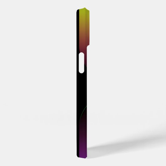 Personalisiertes gelbes Radialtexturtelefon 15 Case-Mate iPhone Hülle (Rückseite / Rechts)