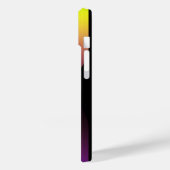 Personalisiertes gelbes Radialtexturtelefon 15 Case-Mate iPhone Hülle (Rückseite / Links)