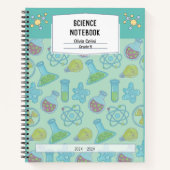 Personalisiertes, gelbes Science-Notebook Notizblock (Vorderseite)