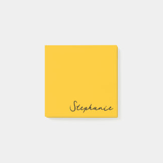 Personalisiertes gelbes Script Post it Sticky Note Post-it Klebezettel