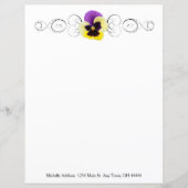 Personalisiertes, gelbes und Lila Blatt (Vorderseite)