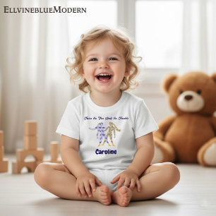 Personalisiertes Gemini-Sternzeichen-Impressionist Baby T-shirt