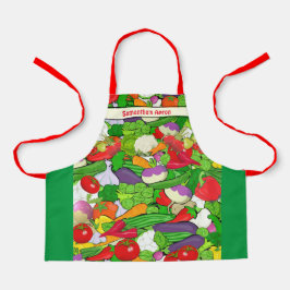 Personalisiertes Gemüse für Kinder Schürze