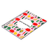 Personalisiertes Gemüse Kochbuch Notizblock (Linke Seite)