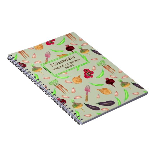 personalisiertes Gemüseanbau Notizblock (Rechte Seite)