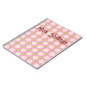 Personalisiertes gemustertes Spiralheft Notizblock (Linke Seite)