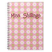 Personalisiertes gemustertes Spiralheft Notizblock (Vorderseite)