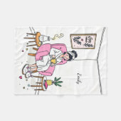 Personalisiertes gemütliches Enkelin-Geschenk Soft Fleecedecke (Vorderseite (Horizontal))