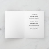 Personalisiertes gemütliches Muttergeschenk Süße e Karte (Innenseite)