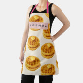 Personalisiertes gemütliches Waffel-Frühstücksmust Schürze (InSitu)