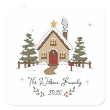 Personalisiertes gemütliches Weihnachts Cottage 