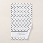 Personalisiertes geometrisches Badezimmer Handtuch Badhandtuch Set (Handtuch)