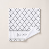 Personalisiertes geometrisches Badezimmer Handtuch Badhandtuch Set (Waschlappen)