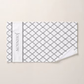 Personalisiertes geometrisches Badezimmer Handtuch Badhandtuch Set (Handtuch)