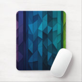 Personalisiertes geometrisches Blau und Aquamarine Mousepad (Mit Mouse)