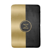 Personalisiertes geometrisches Design aus Gold und Badematte (Vorderseite Vertikal)