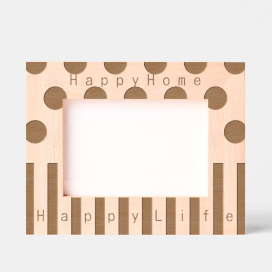 Personalisiertes geometrisches Design Geätzte Rahmen (Vorderseite)