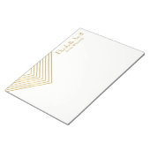 Personalisiertes geometrisches Design Notizblock (angewinkelt)