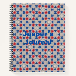 Personalisiertes geometrisches Journal. Geometrisc Notizblock