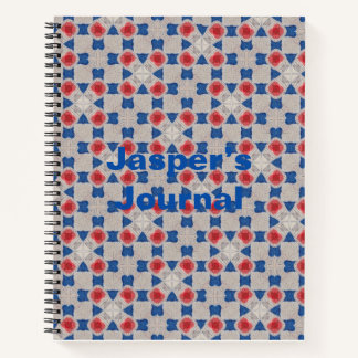 Personalisiertes geometrisches Journal. Geometrisc Notizblock