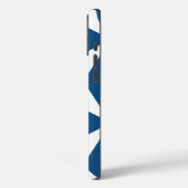 Personalisiertes geometrisches Muster Classic Blue Case-Mate iPhone Hülle (Rückseite / Links)