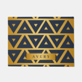 Personalisiertes geometrisches Muster Fußmatte (Vorderseite)