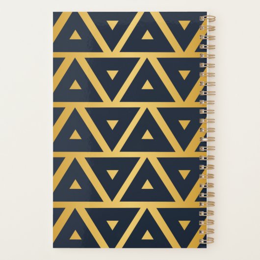 Personalisiertes geometrisches Muster Planer (Rückseite)