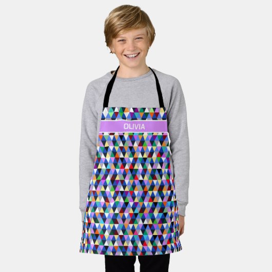 Personalisiertes geometrisches Muster Schürze (Getragen)