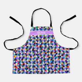 Personalisiertes geometrisches Muster Schürze