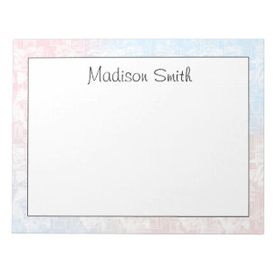 Personalisiertes geometrisches Notizbuch Notizblock