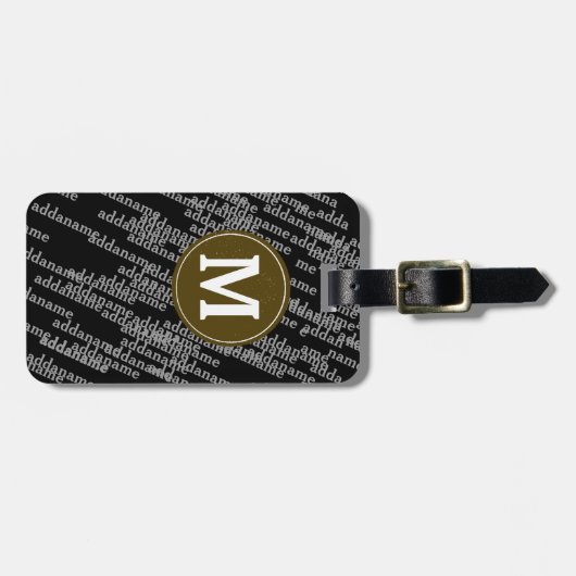 personalisiertes Gepäck modern Gepäckanhänger (Vorderseite horizontal)