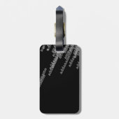 personalisiertes Gepäck modern Gepäckanhänger (Rückseite vertikal)