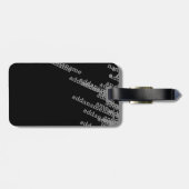 personalisiertes Gepäck modern Gepäckanhänger (Rückseite horizontal)