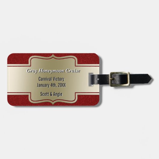 Personalisiertes Gepäckanhänger (Vorderseite horizontal)