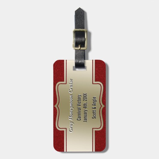 Personalisiertes Gepäckanhänger (Vorderseite vertikal)