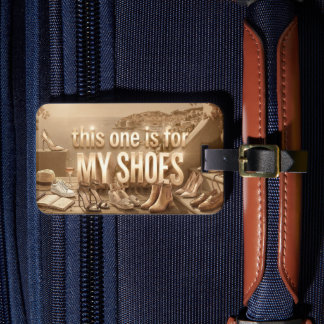 Personalisiertes Gepäckanhänger - Bring die Schuhe
