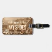 Personalisiertes Gepäckanhänger - Bring die Schuhe (Vorderseite horizontal)