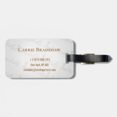 Personalisiertes Gepäckanhänger - Bring die Schuhe (Rückseite horizontal)