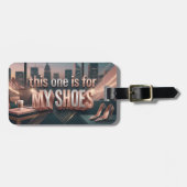 Personalisiertes Gepäckanhänger - Bring die Schuhe (Vorderseite horizontal)