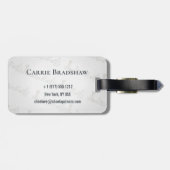Personalisiertes Gepäckanhänger - Bring die Schuhe (Rückseite horizontal)